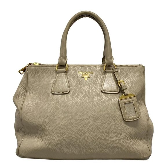 PRADA - pumice Vitello Daino Leather Handbag 633-071125 - Picture 1 of 14
